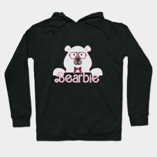 Bearbie Barbie Bear Cute Boy Fun Logo Pink Hoodie